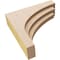 Ekena Millwork 3"W x 12"D x 12"H Thin Rockford Rough Cedar Woodgrain TimberThane Corbel, Primed Tan CORUR03X12X12ROCRCPR - alternate 3